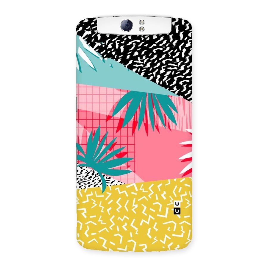 Abstract Grass Hues Back Case for Oppo N1