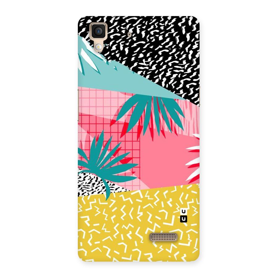 Abstract Grass Hues Back Case for Oppo R7