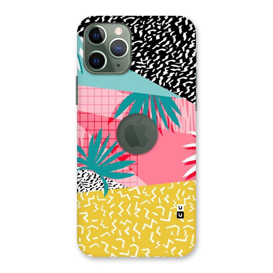 Abstract Grass Hues Back Case for iPhone 11 Pro Logo  Cut