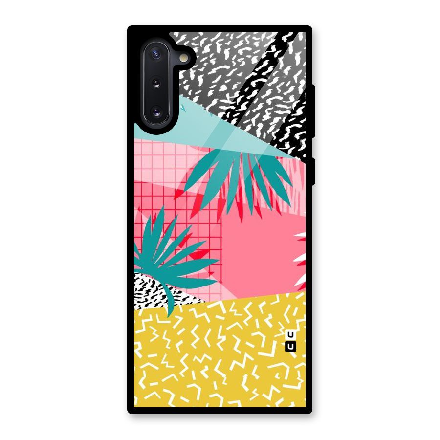Abstract Grass Hues Glass Back Case for Galaxy Note 10