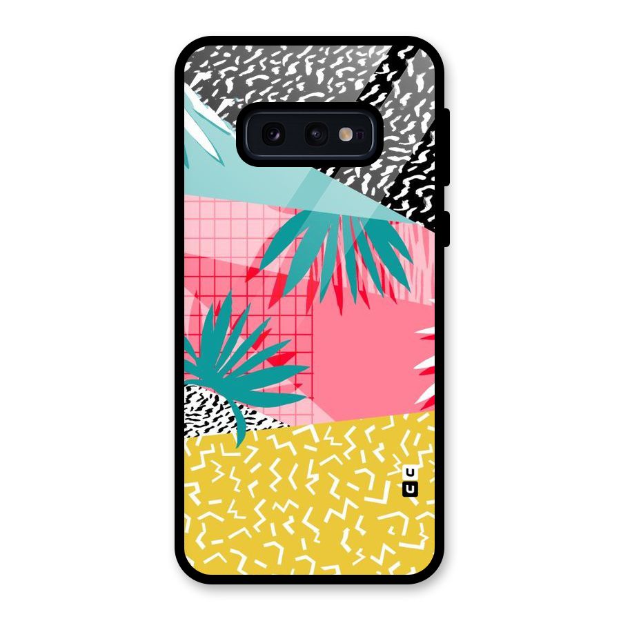 Abstract Grass Hues Glass Back Case for Galaxy S10e