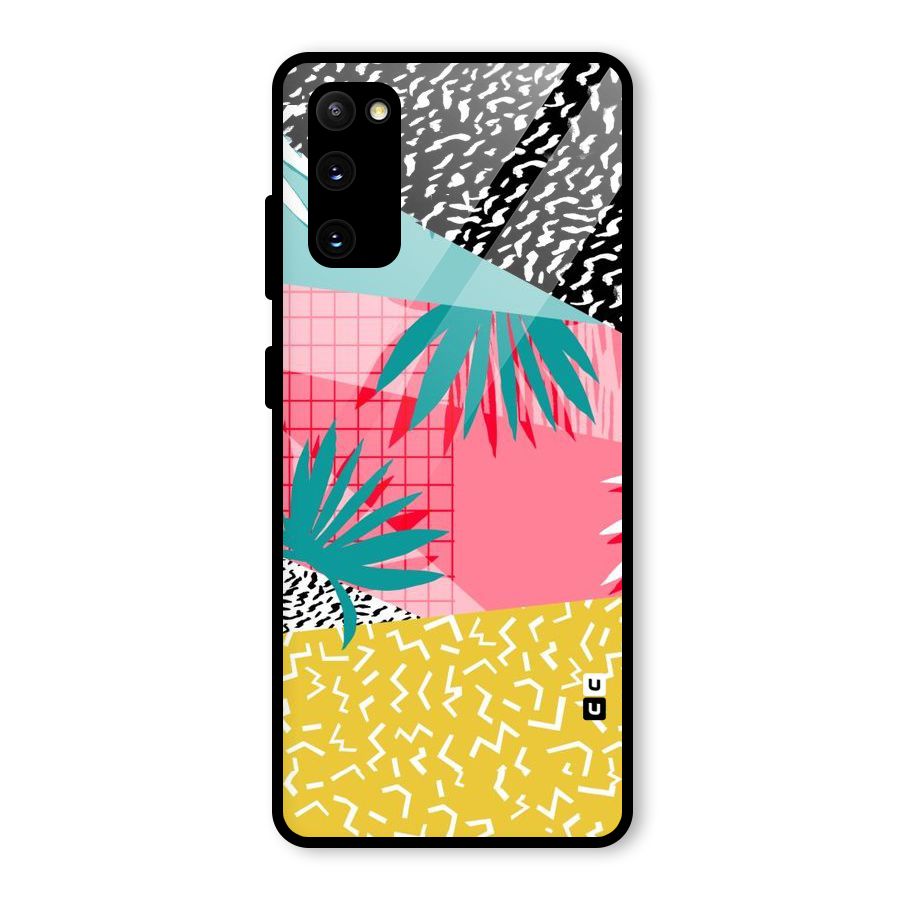 Abstract Grass Hues Glass Back Case for Galaxy S20 FE 5G