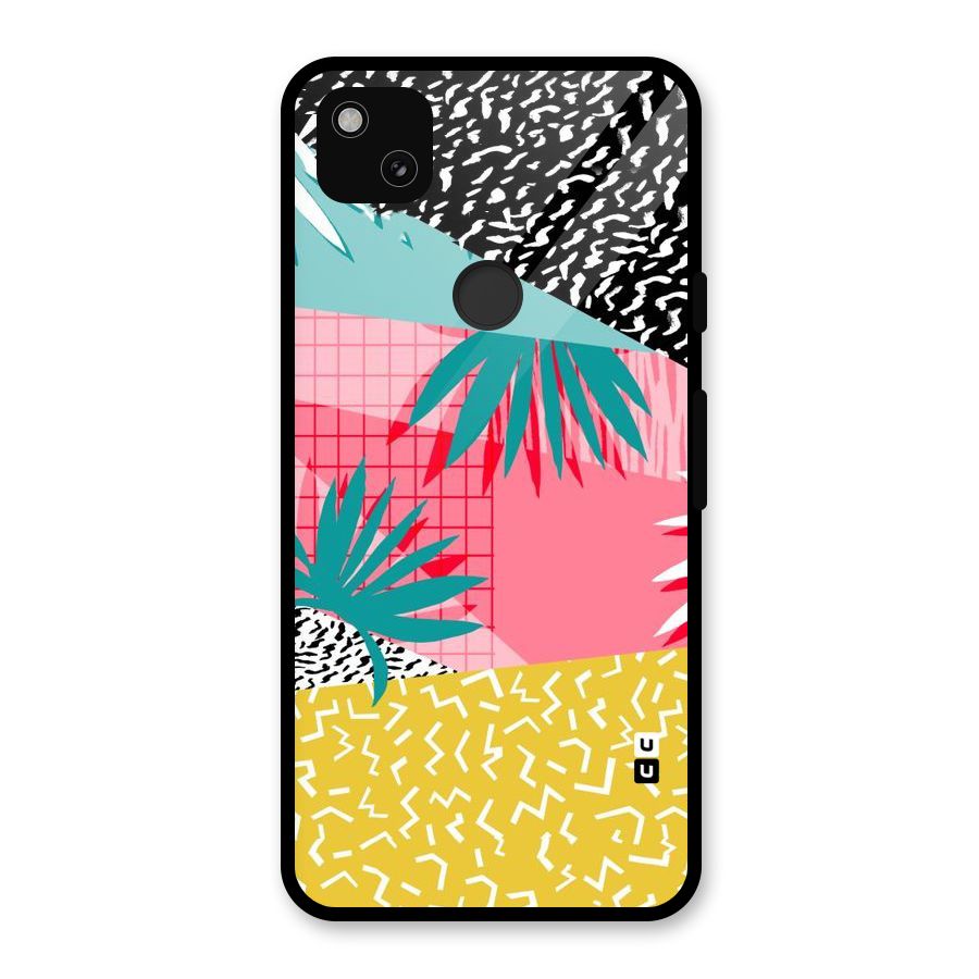 Abstract Grass Hues Glass Back Case for Google Pixel 4a