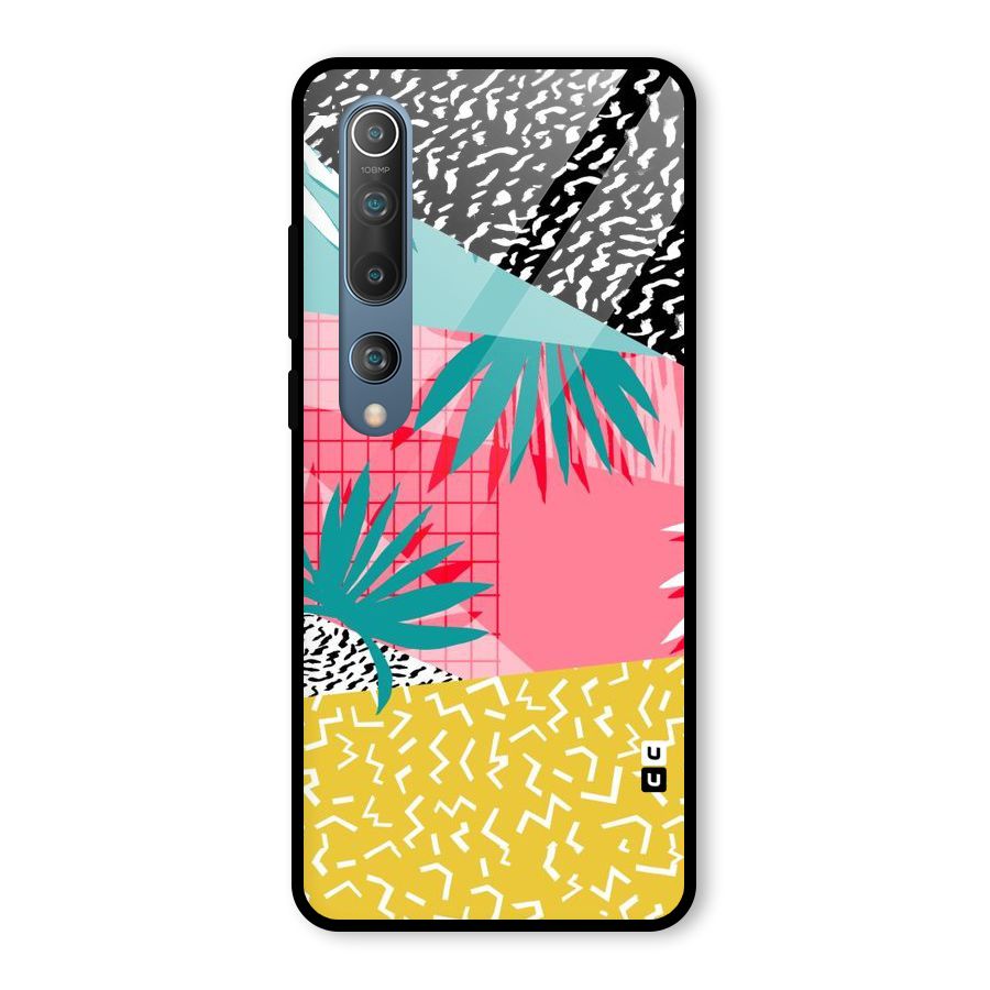 Abstract Grass Hues Glass Back Case for Mi 10