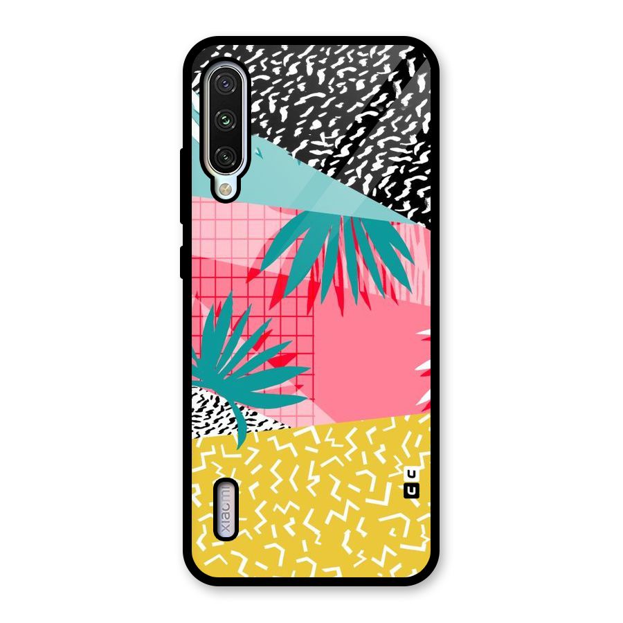 Abstract Grass Hues Glass Back Case for Mi A3