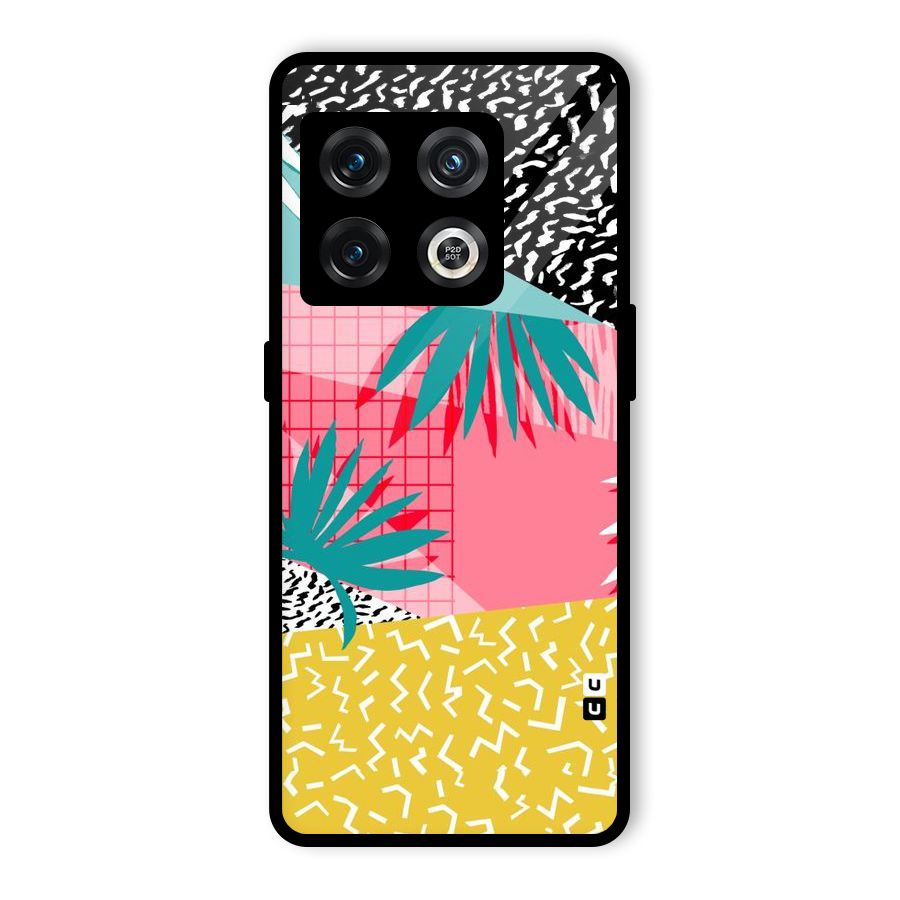 Abstract Grass Hues Glass Back Case for OnePlus 10 Pro 5G