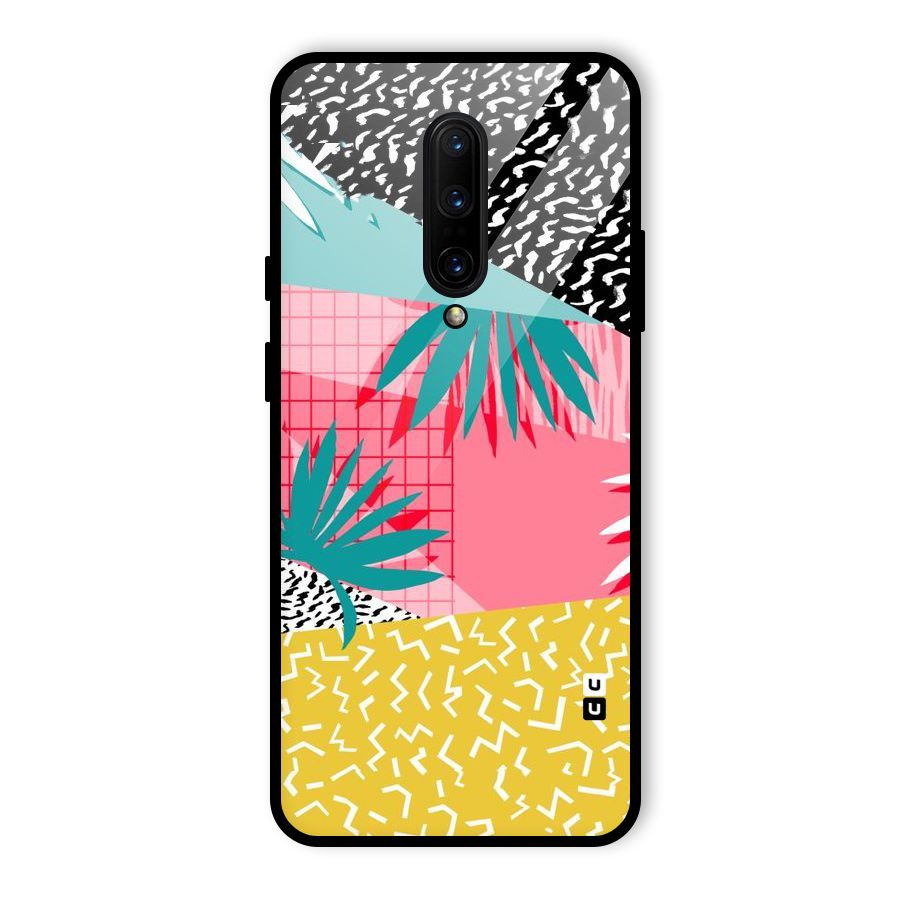 Abstract Grass Hues Glass Back Case for OnePlus 7 Pro