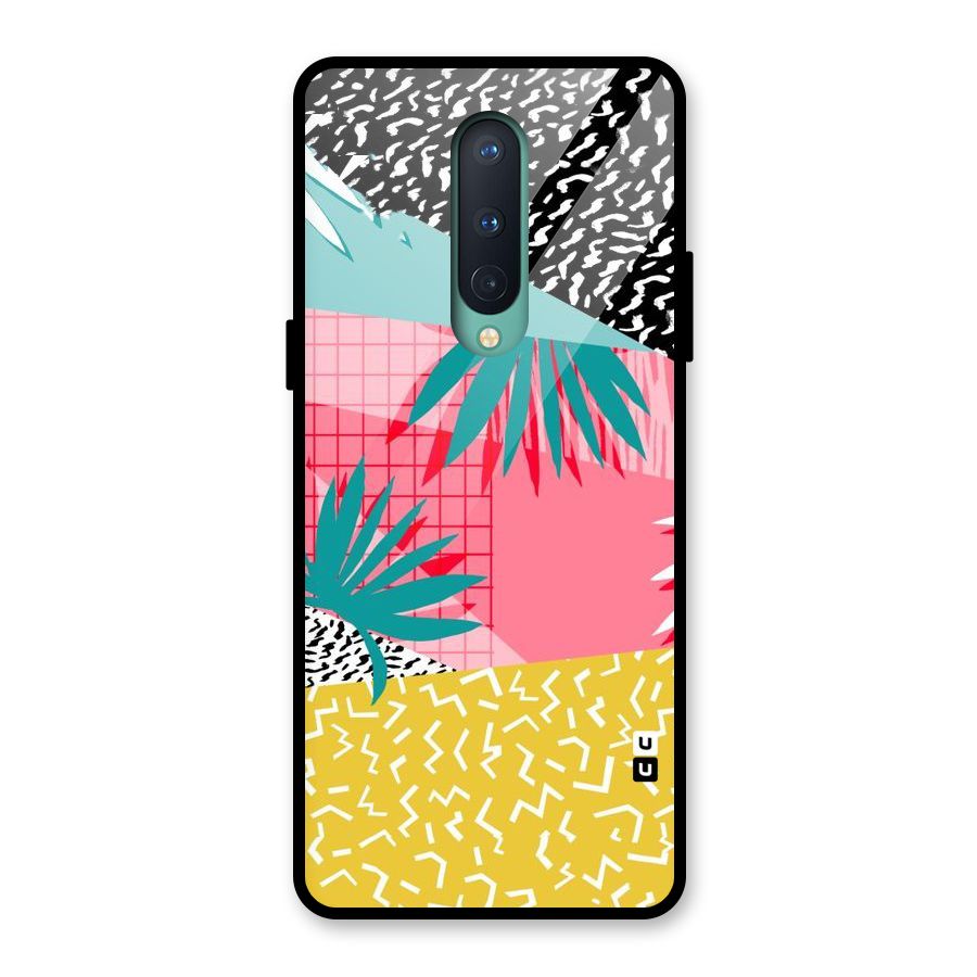 Abstract Grass Hues Glass Back Case for OnePlus 8