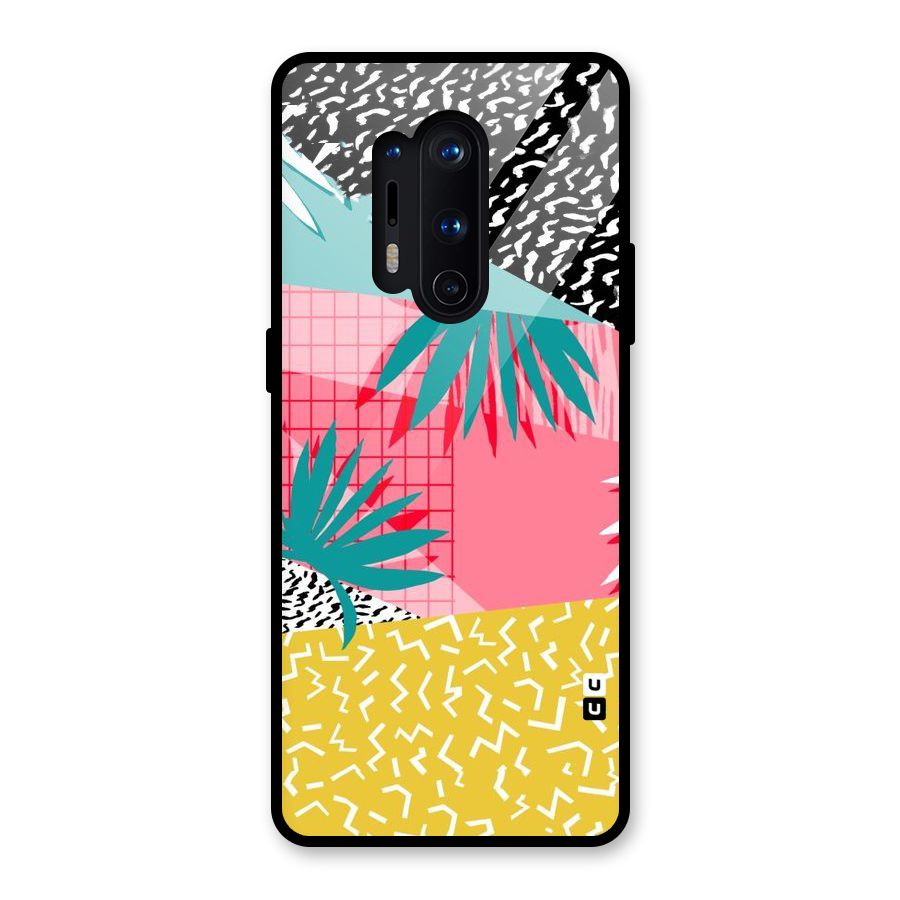 Abstract Grass Hues Glass Back Case for OnePlus 8 Pro