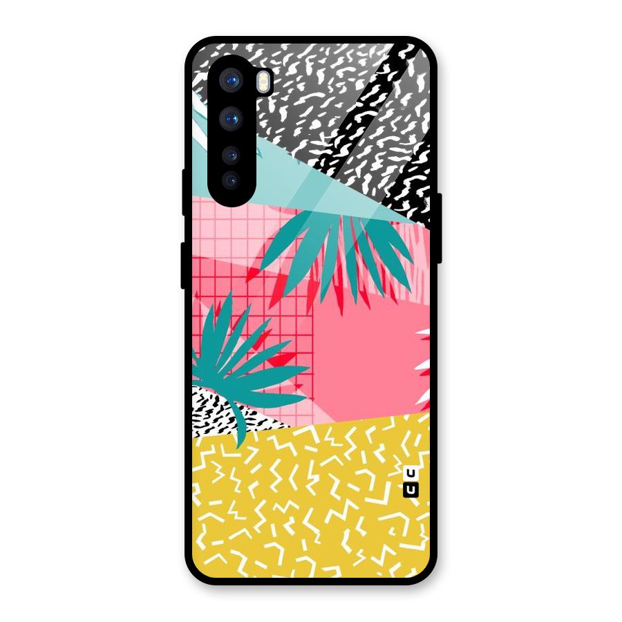 Abstract Grass Hues Glass Back Case for OnePlus Nord