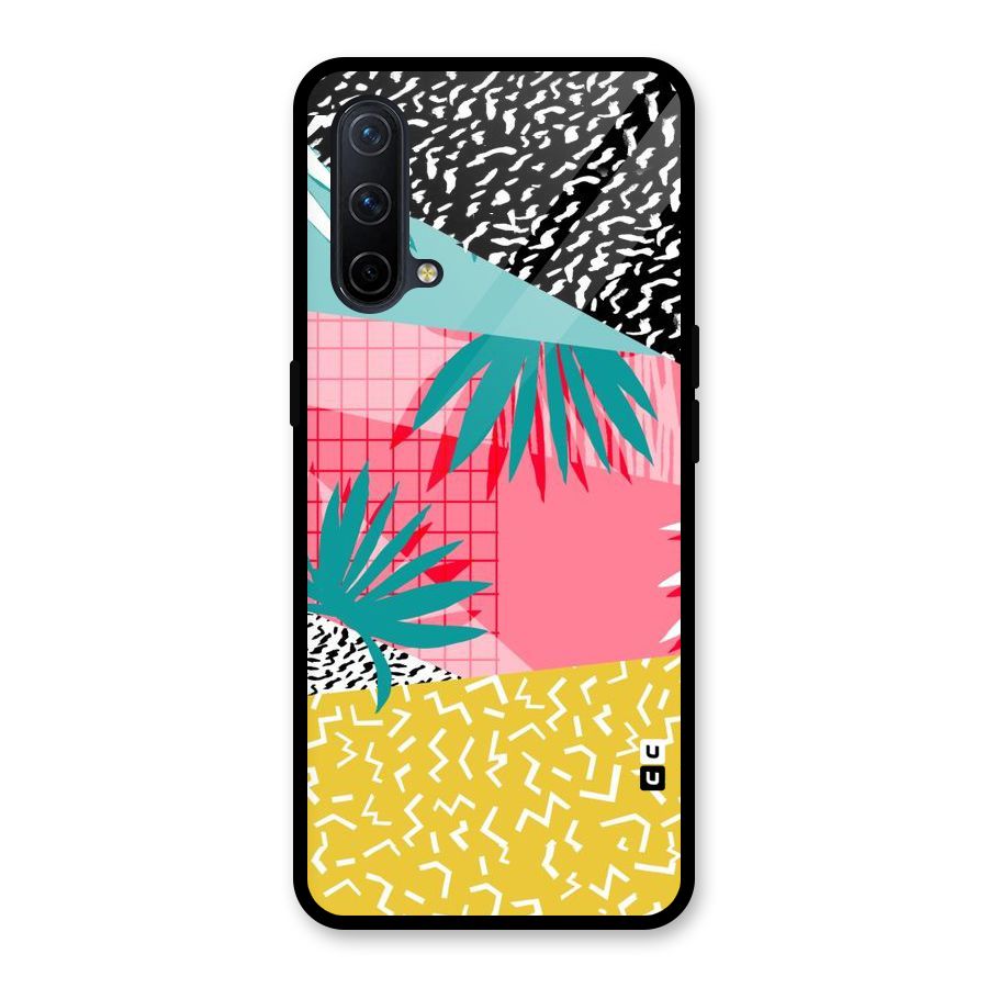 Abstract Grass Hues Glass Back Case for OnePlus Nord CE 5G