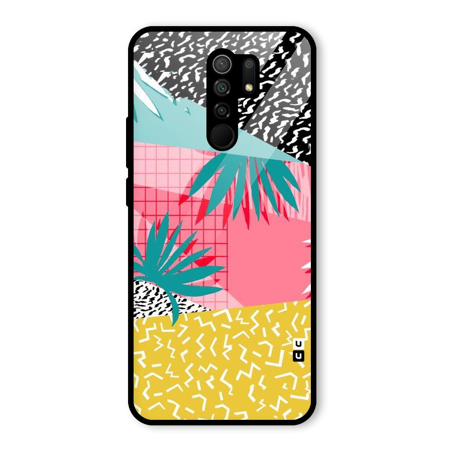 Abstract Grass Hues Glass Back Case for Poco M2