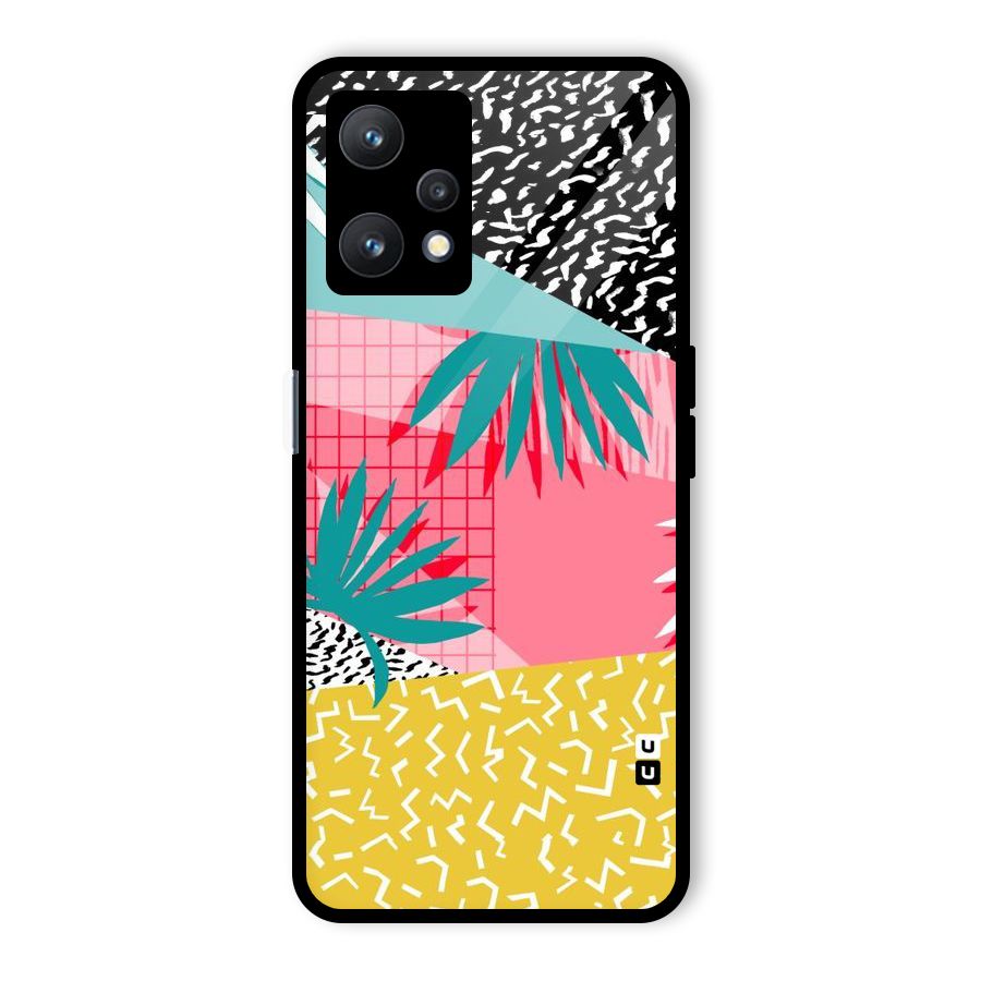 Abstract Grass Hues Glass Back Case for Realme 9 Pro 5G