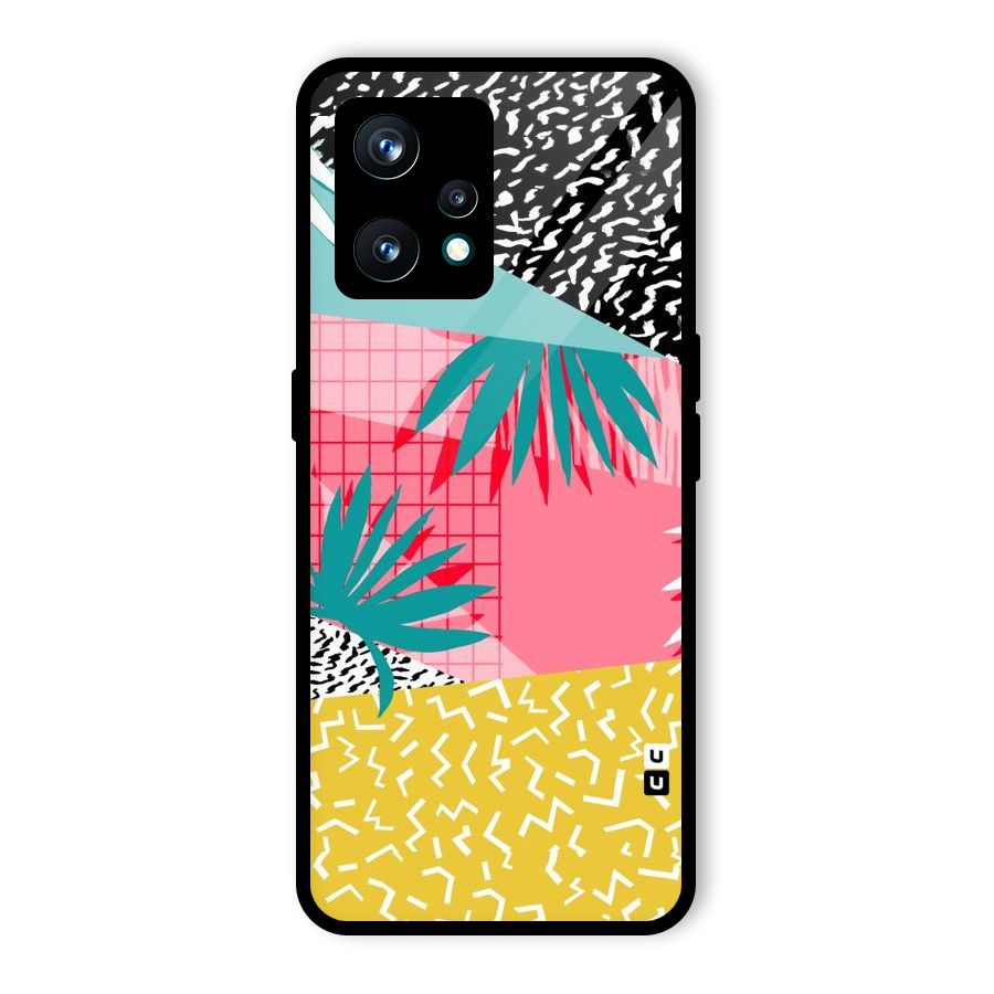 Abstract Grass Hues Glass Back Case for Realme 9 Pro Plus 5G