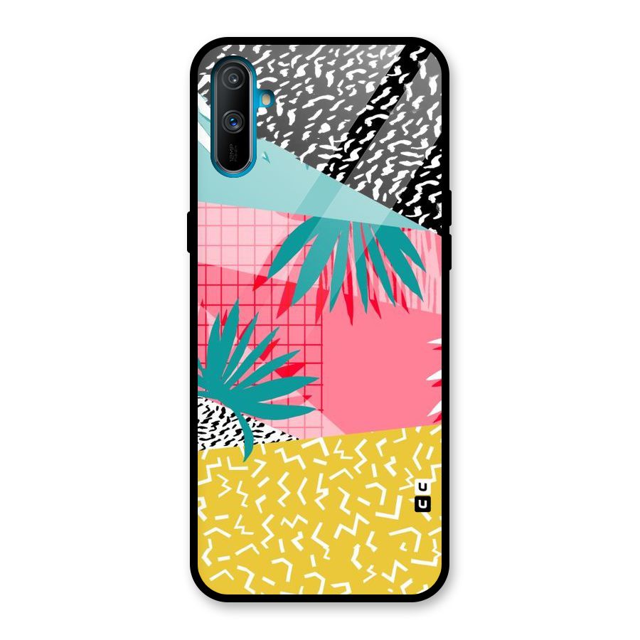 Abstract Grass Hues Glass Back Case for Realme C3