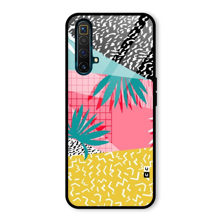 Abstract Grass Hues Glass Back Case for Realme X3