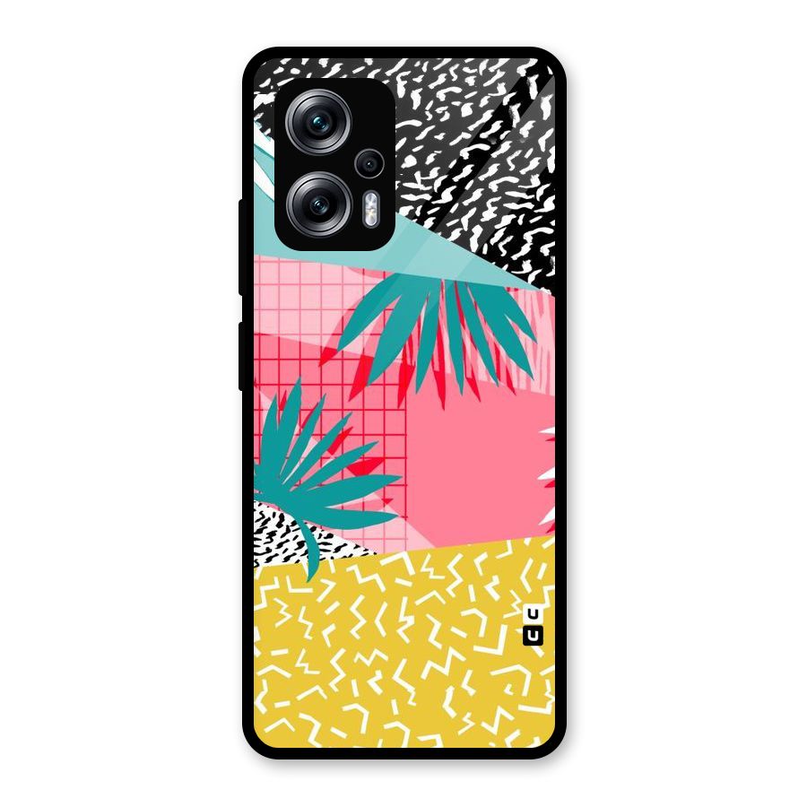 Abstract Grass Hues Glass Back Case for Redmi K50i