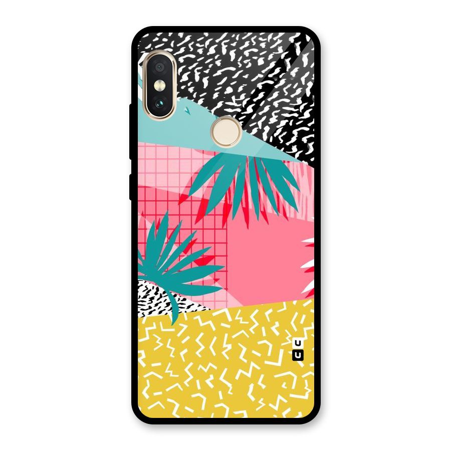 Abstract Grass Hues Glass Back Case for Redmi Note 5 Pro