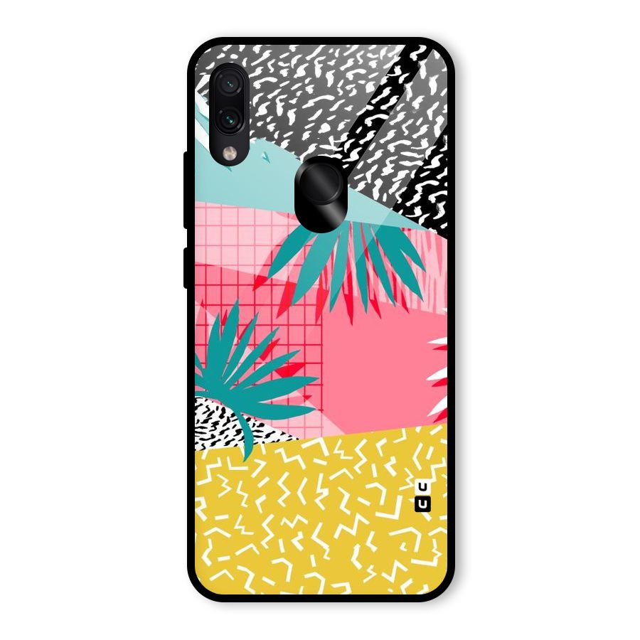 Abstract Grass Hues Glass Back Case for Redmi Note 7