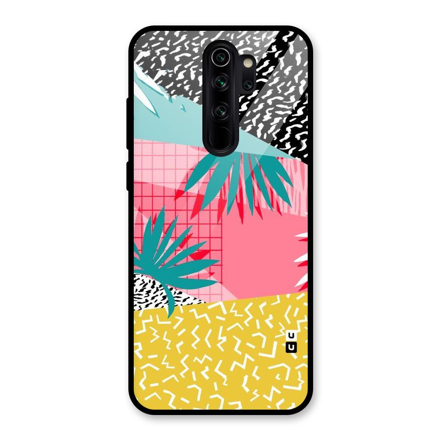 Abstract Grass Hues Glass Back Case for Redmi Note 8 Pro