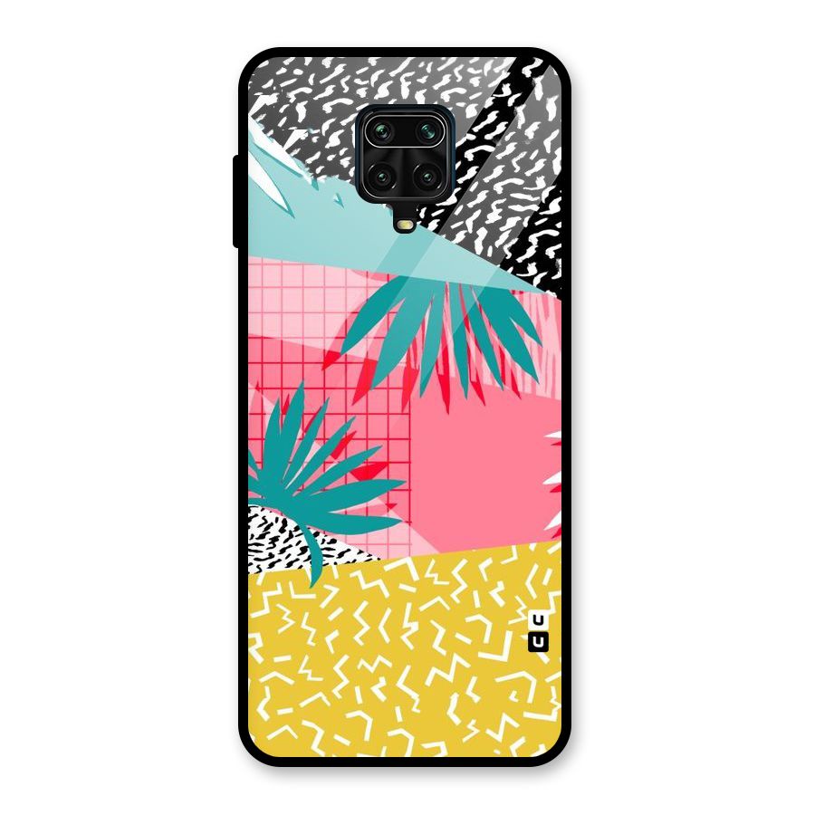 Abstract Grass Hues Glass Back Case for Redmi Note 9 Pro