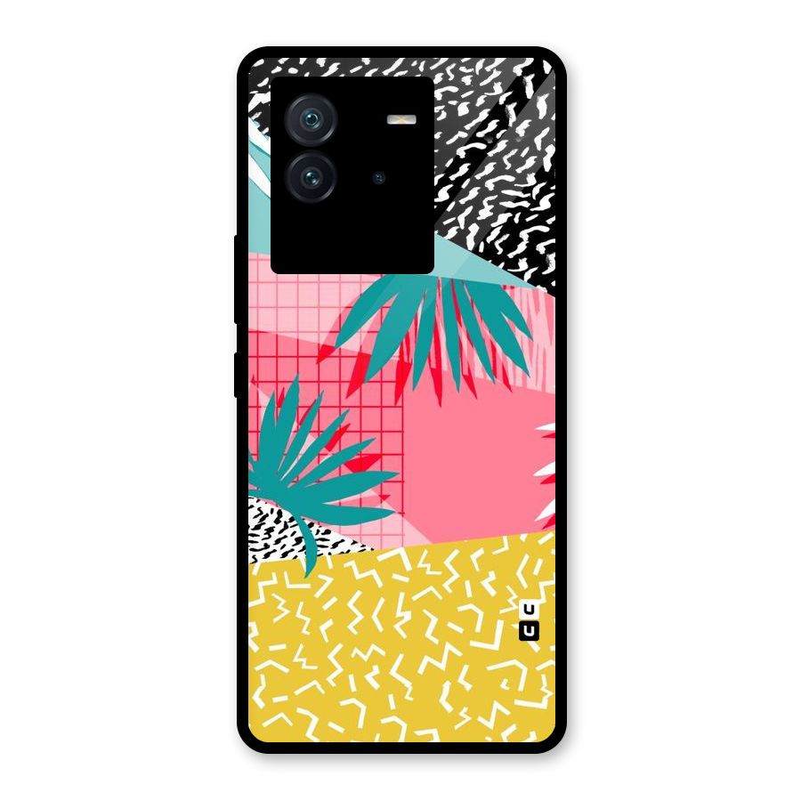 Abstract Grass Hues Glass Back Case for Vivo iQOO Neo 6 5G