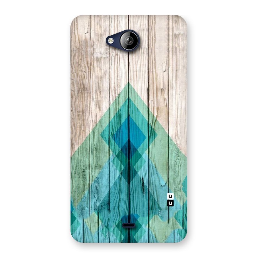 Abstract Green And Wood Back Case for Canvas Play Q355
