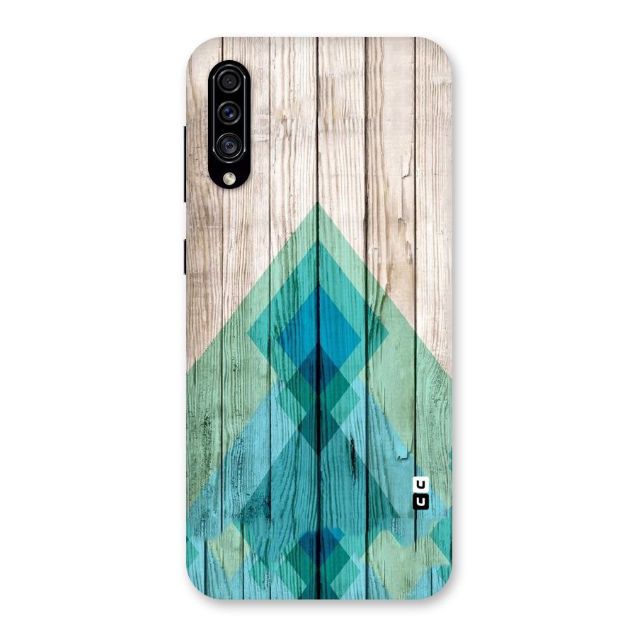 Abstract Green And Wood Back Case for Galaxy A30s