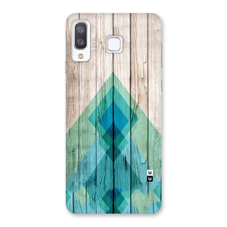 Abstract Green And Wood Back Case for Galaxy A8 Star
