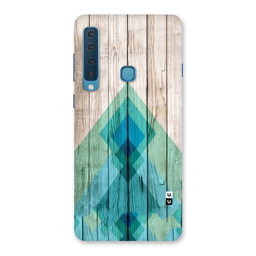 Abstract Green And Wood Back Case for Galaxy A9 (2018)
