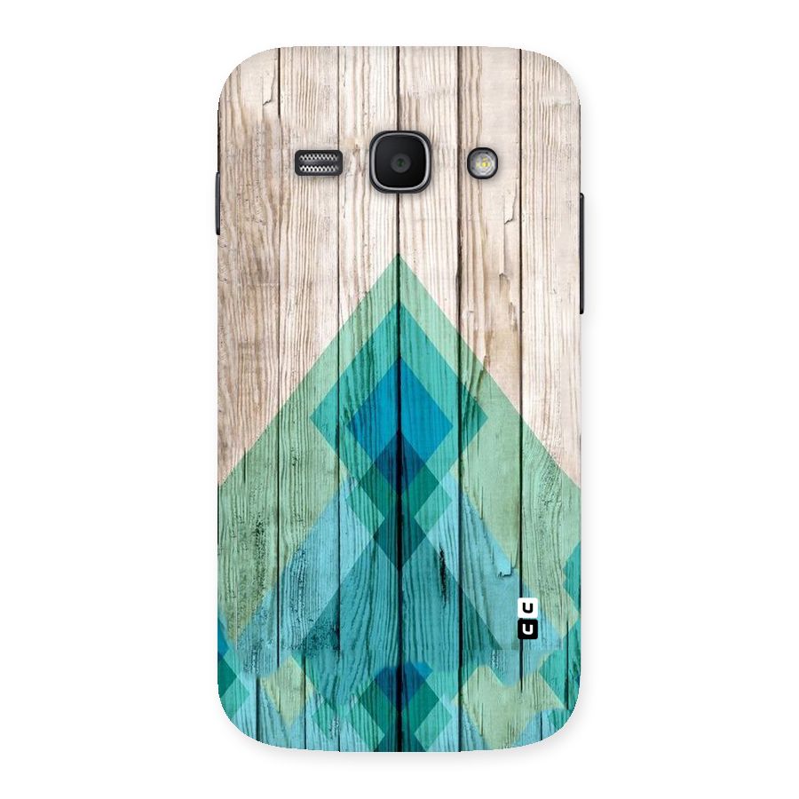 Abstract Green And Wood Back Case for Galaxy Ace 3
