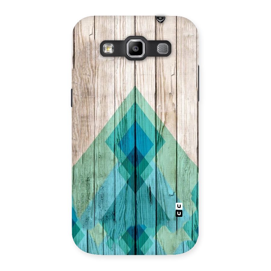 Abstract Green And Wood Back Case for Galaxy Grand Quattro