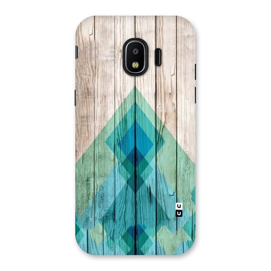 Abstract Green And Wood Back Case for Galaxy J2 Pro 2018