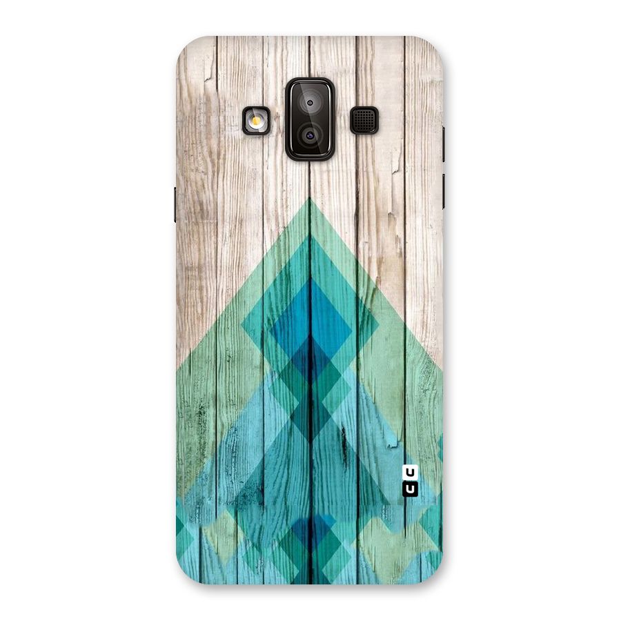 Abstract Green And Wood Back Case for Galaxy J7 Duo