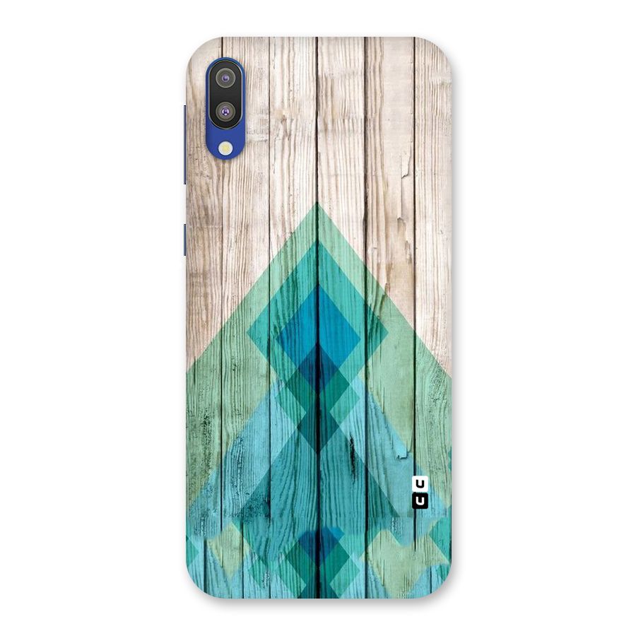 Abstract Green And Wood Back Case for Galaxy M10