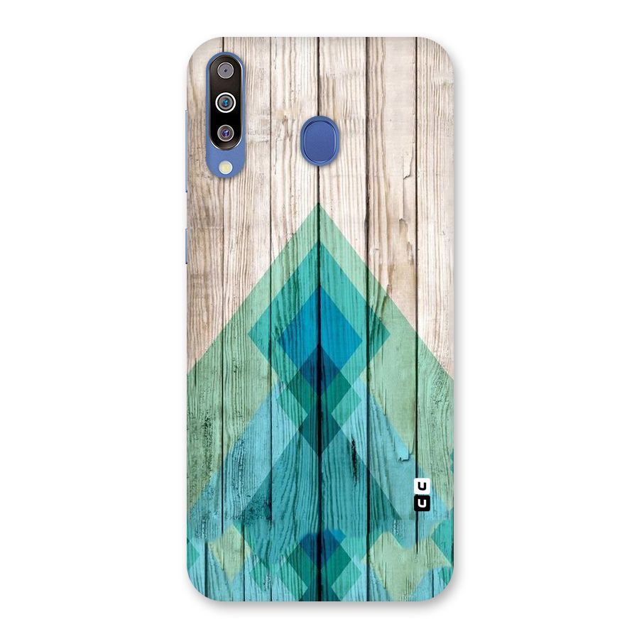 Abstract Green And Wood Back Case for Galaxy M30