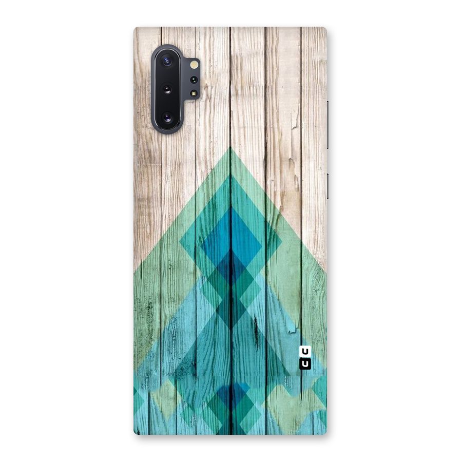Abstract Green And Wood Back Case for Galaxy Note 10 Plus