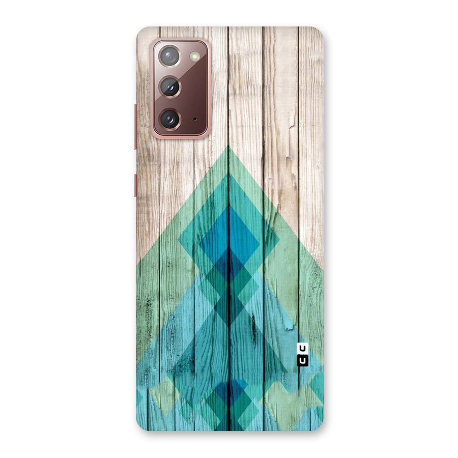 Abstract Green And Wood Back Case for Galaxy Note 20