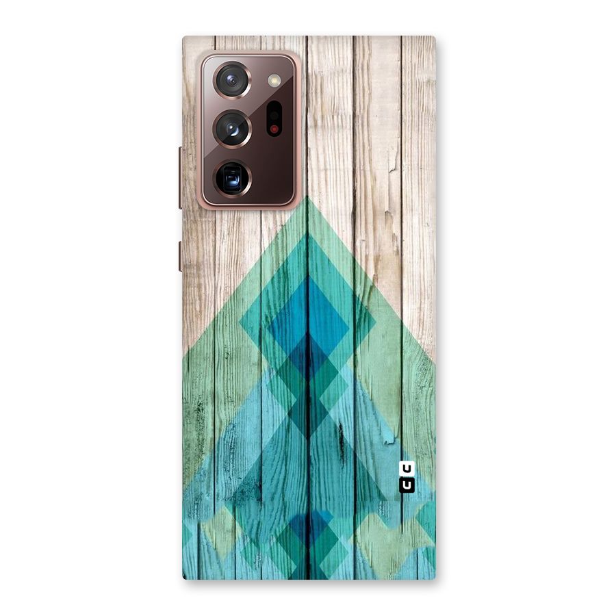 Abstract Green And Wood Back Case for Galaxy Note 20 Ultra