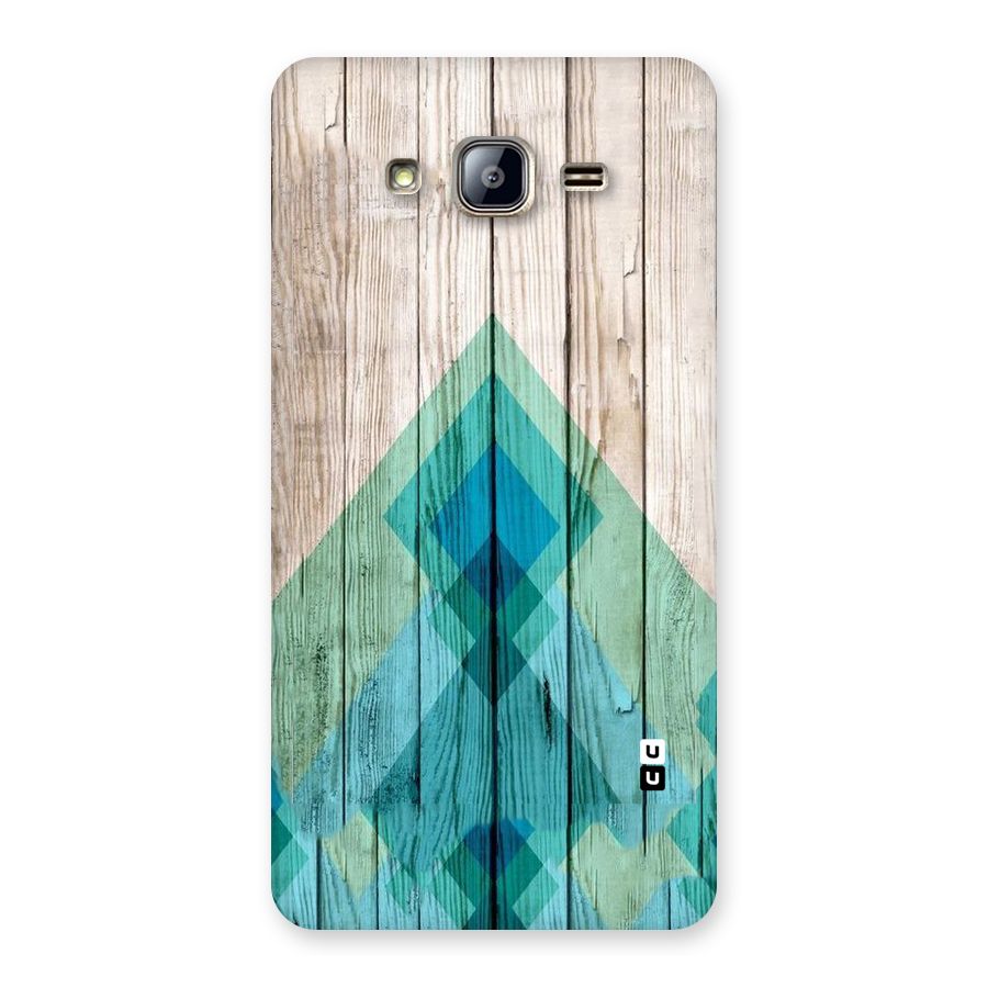 Abstract Green And Wood Back Case for Galaxy On5