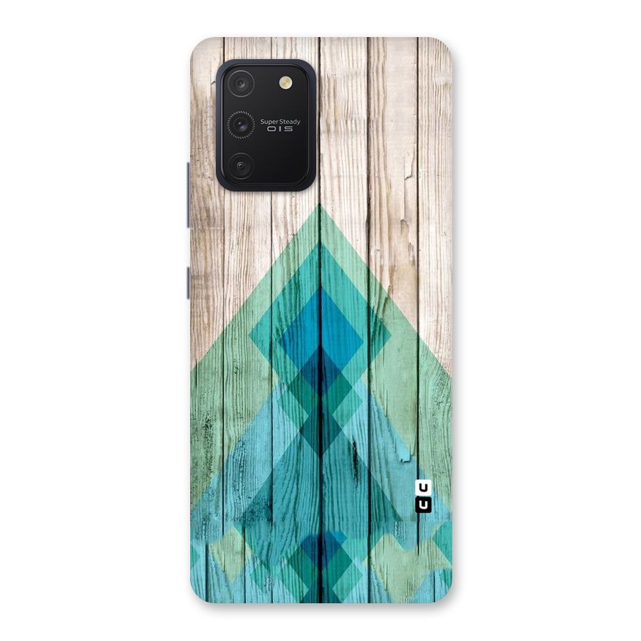 Abstract Green And Wood Back Case for Galaxy S10 Lite