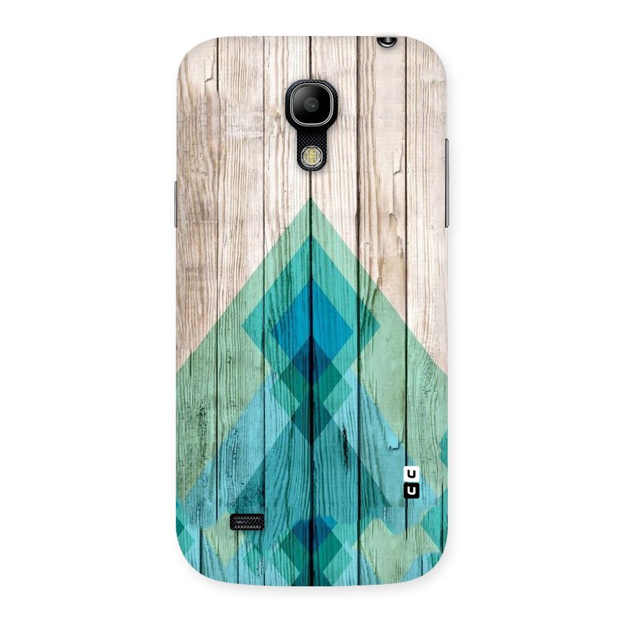 Abstract Green And Wood Back Case for Galaxy S4 Mini