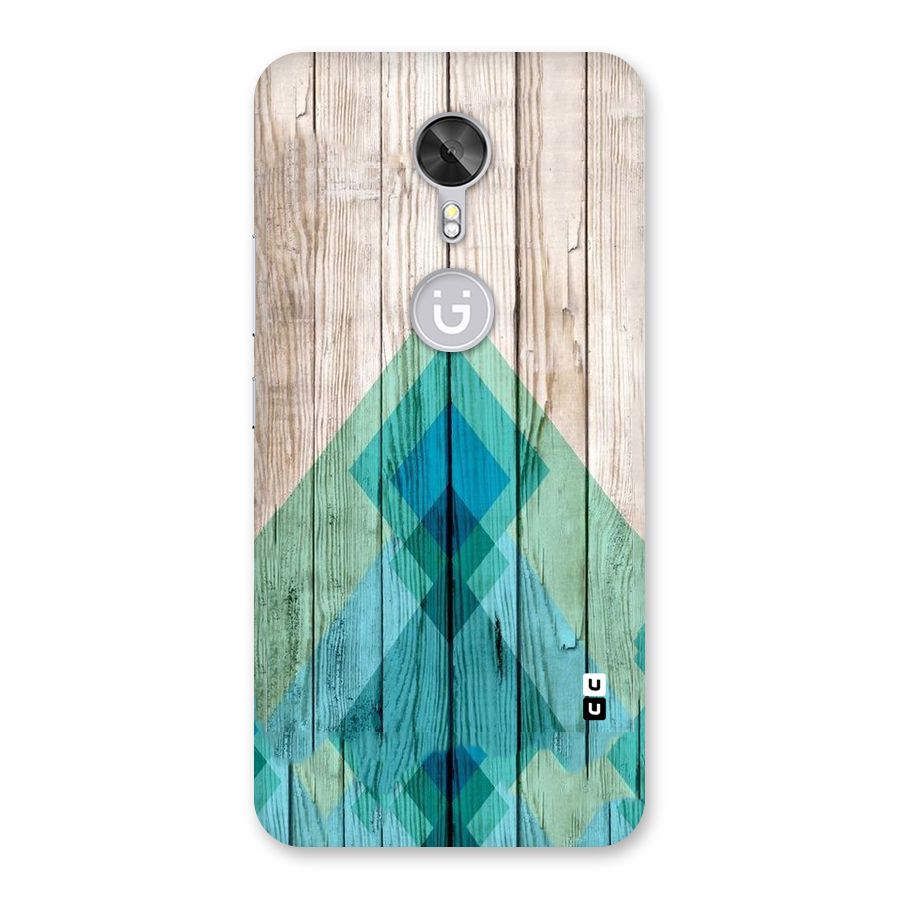 Abstract Green And Wood Back Case for Gionee A1