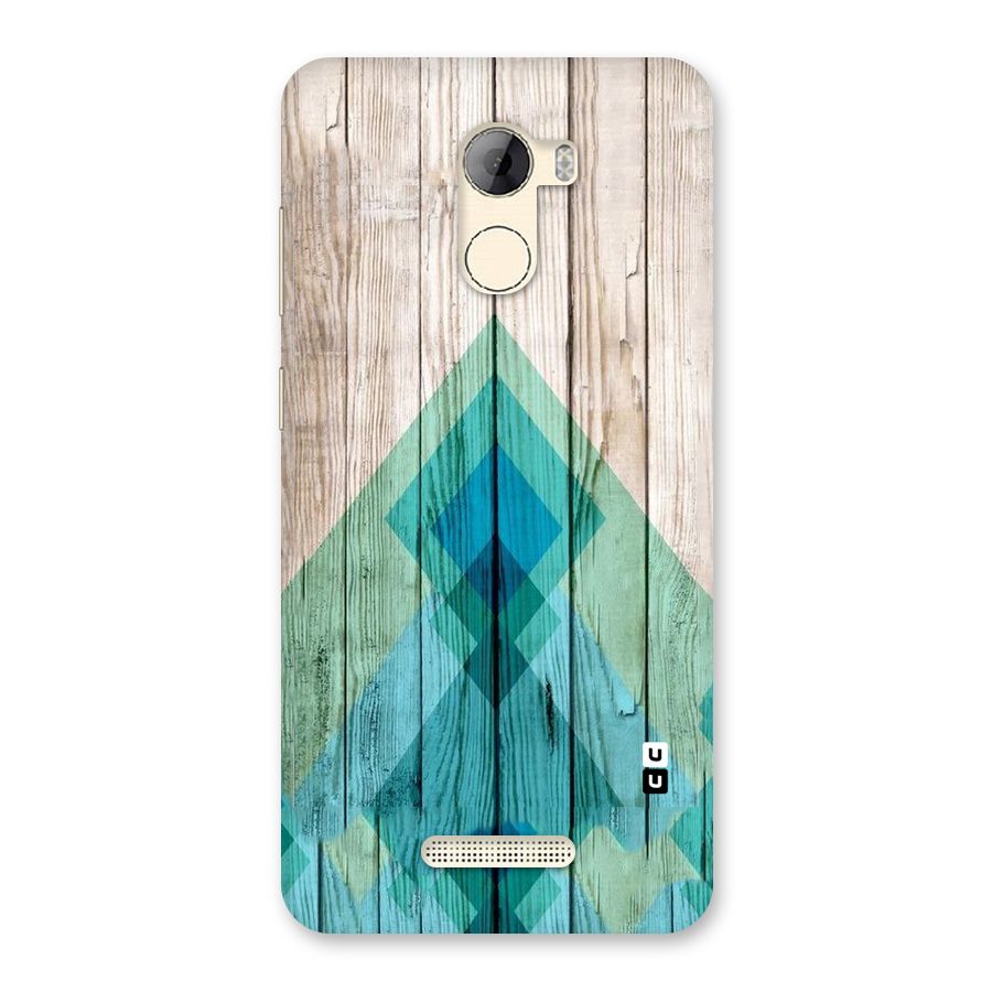 Abstract Green And Wood Back Case for Gionee A1 LIte