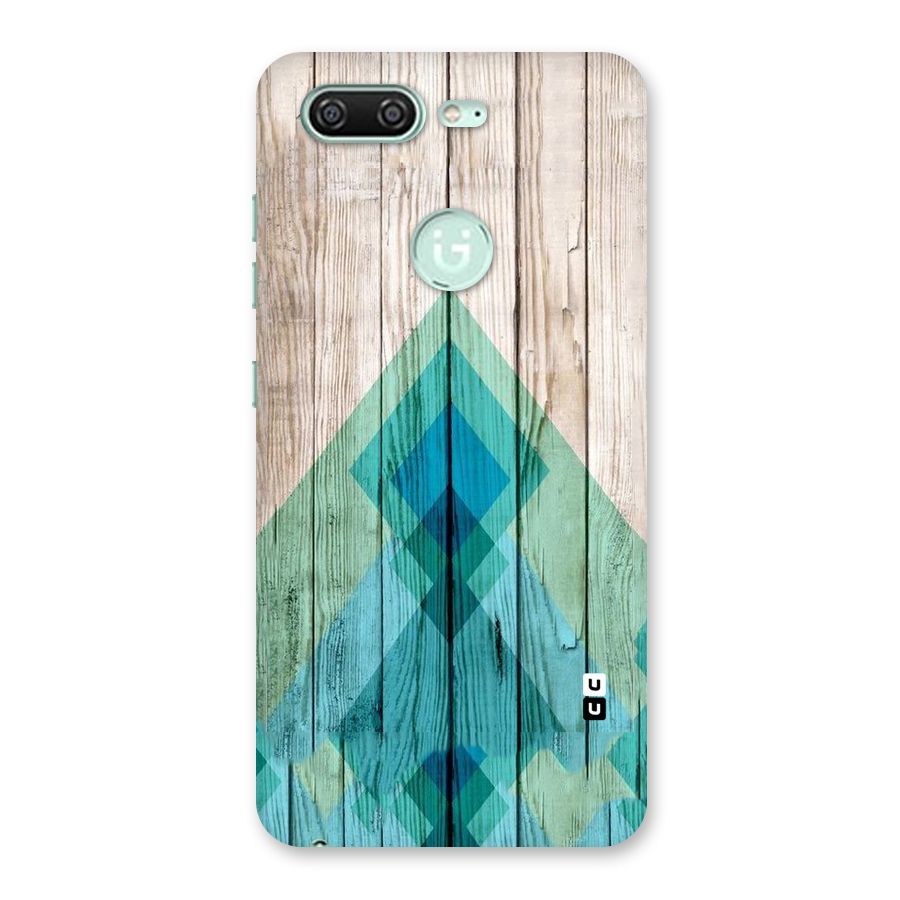 Abstract Green And Wood Back Case for Gionee S10