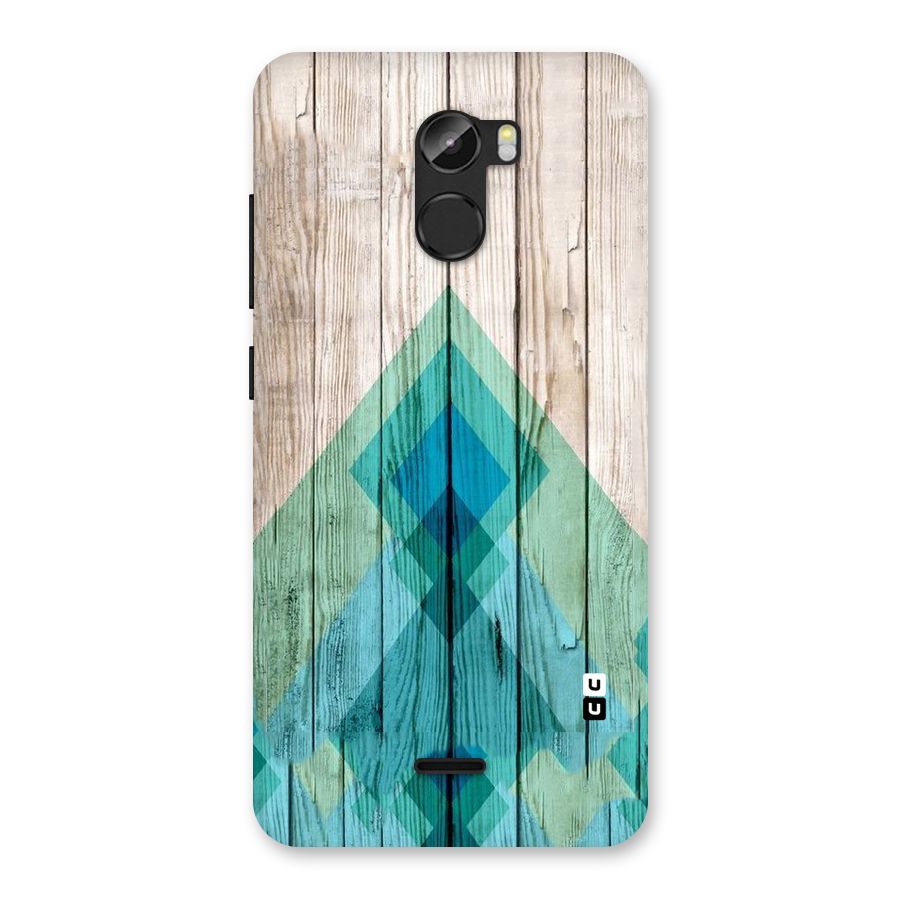 Abstract Green And Wood Back Case for Gionee X1