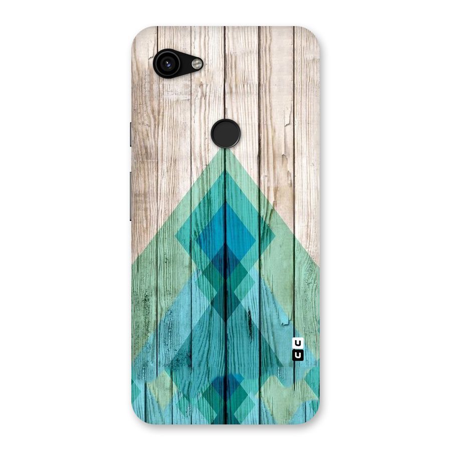 Abstract Green And Wood Back Case for Google Pixel 3a XL