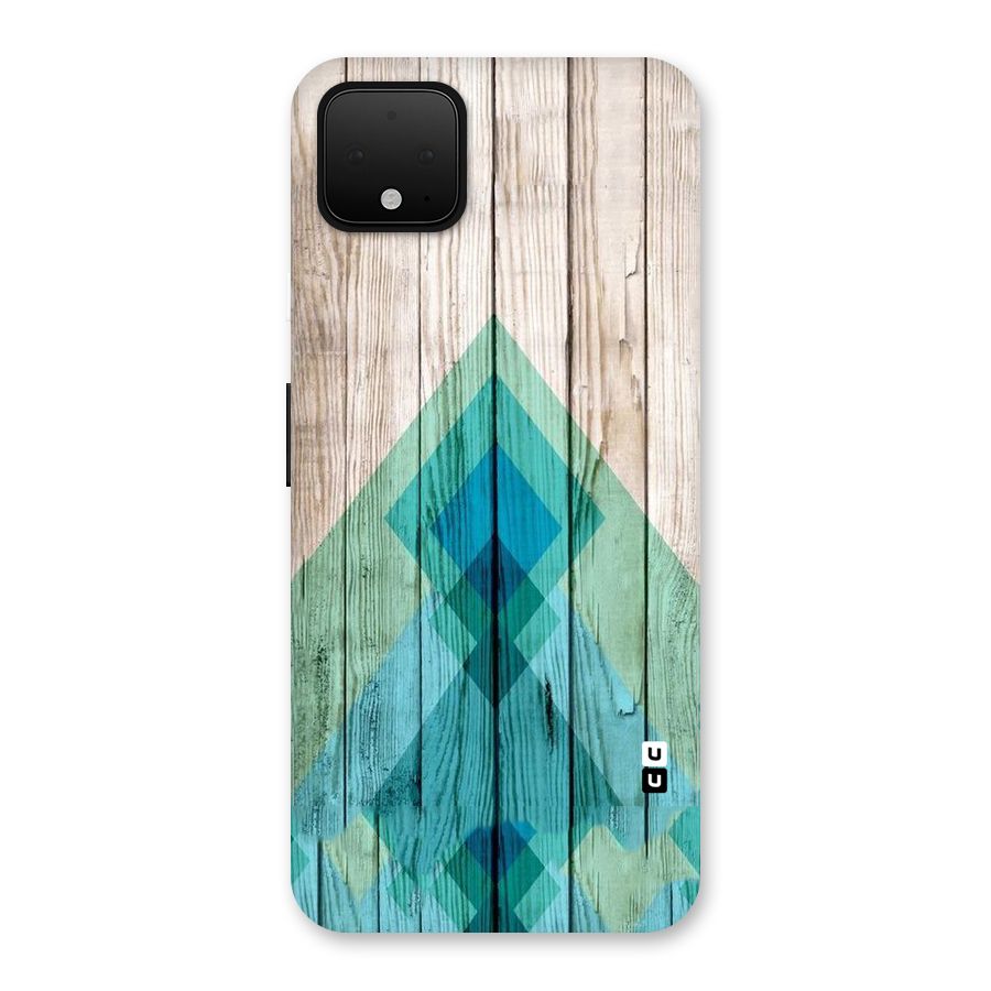 Abstract Green And Wood Back Case for Google Pixel 4 XL