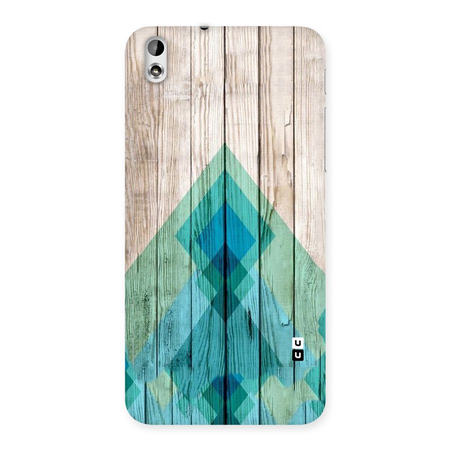Abstract Green And Wood Back Case for HTC Desire 816g