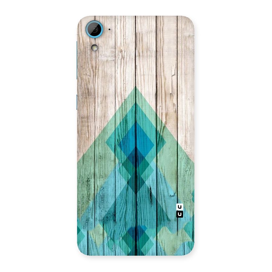 Abstract Green And Wood Back Case for HTC Desire 826
